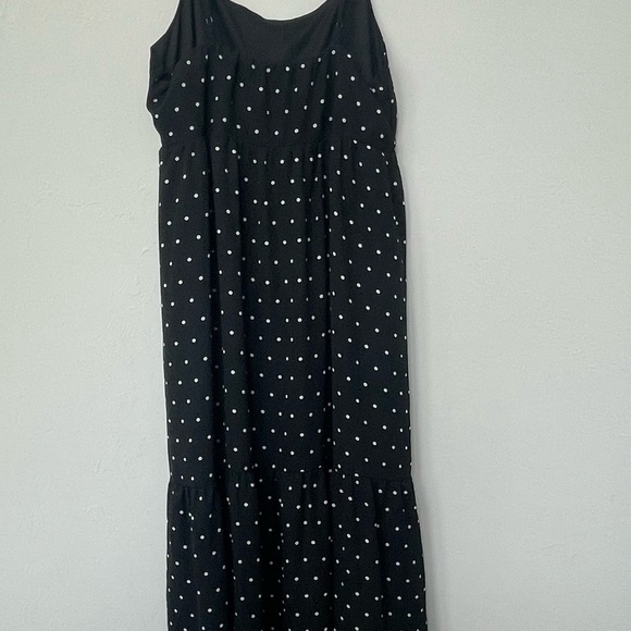 Women’s Black White Polka Dot Dress - Picture 2 of 3